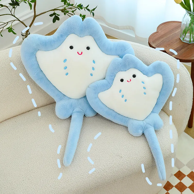 Cute Ray Plush Toy Pillow Devil Fish Doll Cloth Doll Sleeping Fish Doll