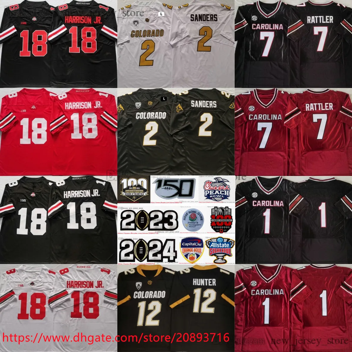 Mejor Precio En A Granel Colorado Buffaloes 12 Travis Hunter 2 Shedeur