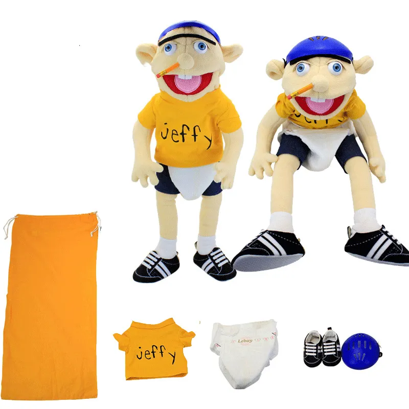 Commercio all'ingrosso della fabbrica 13 stili Jeff bambole a mano giocattoli di peluche giochi anime burattini periferici regali per bambini