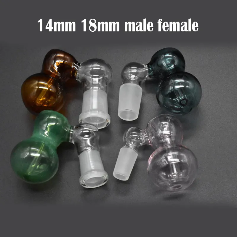 14mm/18mm multifunktion Glas Ash Catcher Bowl för vattenpipa kalebass perkolator handrökning vatten tobaksrör