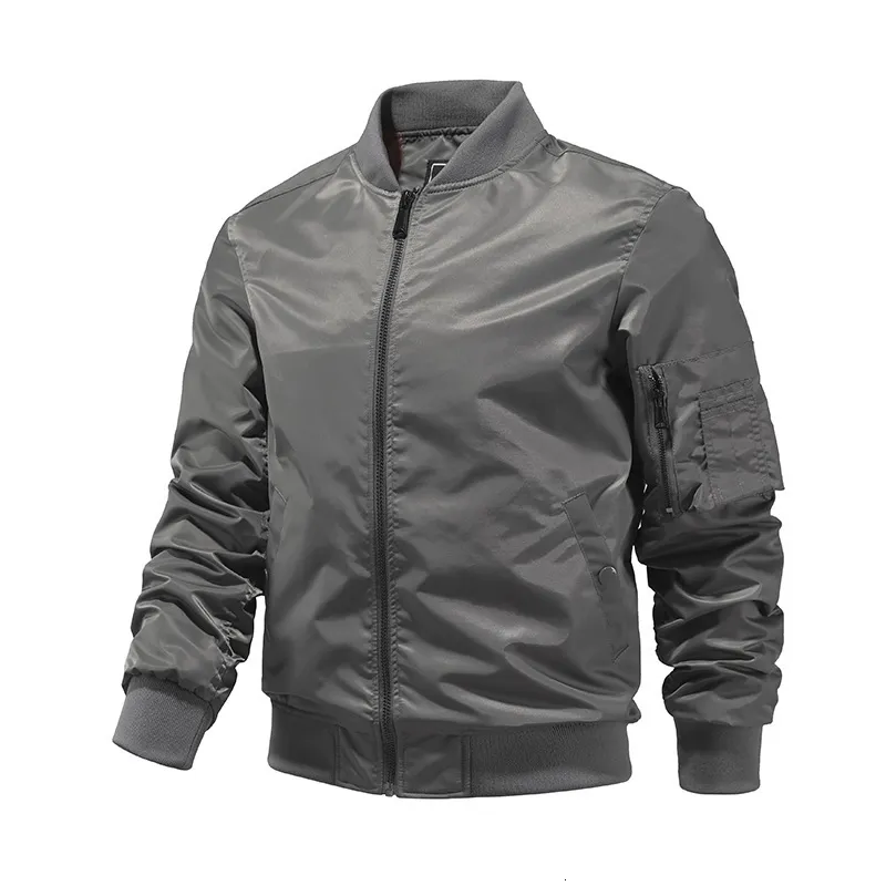 Mens Jackets Tacvasen Jackets 남자 가을 캐주얼 야구 재킷 코트 군대 군대 폭격기 조종사 재킷 아웃복 패션 슬림 한 피트 코트 M4XL 220912