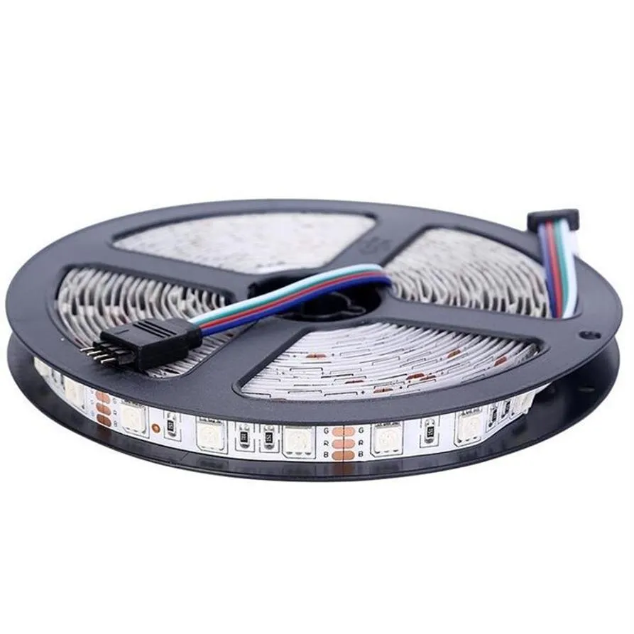 5M 300LED 5050 SMD LED-strip 12V LED-band Vit VIT VIT BRÅGRÖD RÖD GUL RGB Icke-vattentät 219I