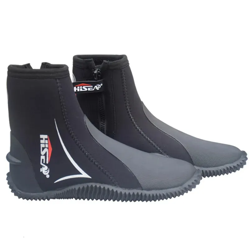 Water Shoes 5MM Neoprene Scuba Diving Boots Water Shoes Vulcanization Winter Cold Proof High Upper Warm Fins Spearfishing Shoes 231006