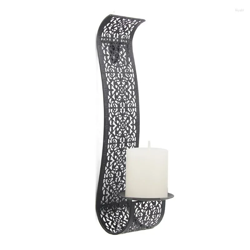 Candle Holders Shelving Solution Wall Sconce Holder Metal Art For Living Room Bathroom Dining Decoration Creative Iron