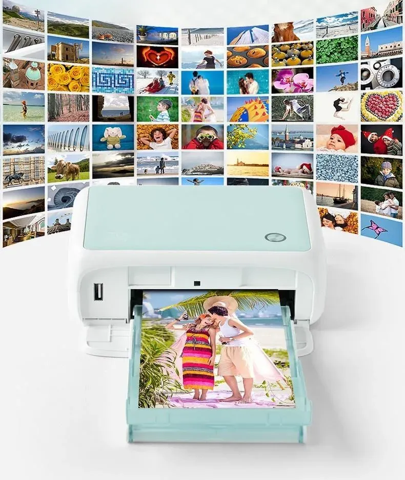 HPRT Impresora fotográfica 4x6 CP4000L Impresora portátil de sublimación de  tinte térmico para iPhone/Android/Laptop/MacBook, impresión de video AR