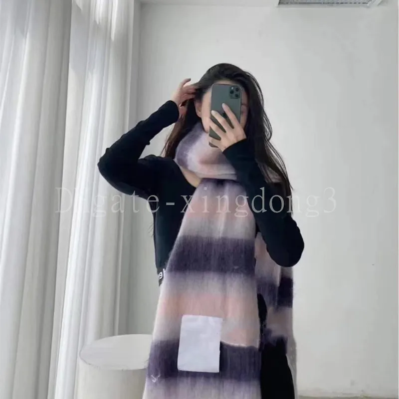 Winter sacrf designer cashmere as scarf mens women studio shawl rainbow colour chequered tassel scarves warm comfortable fashion accessories pashmina with box