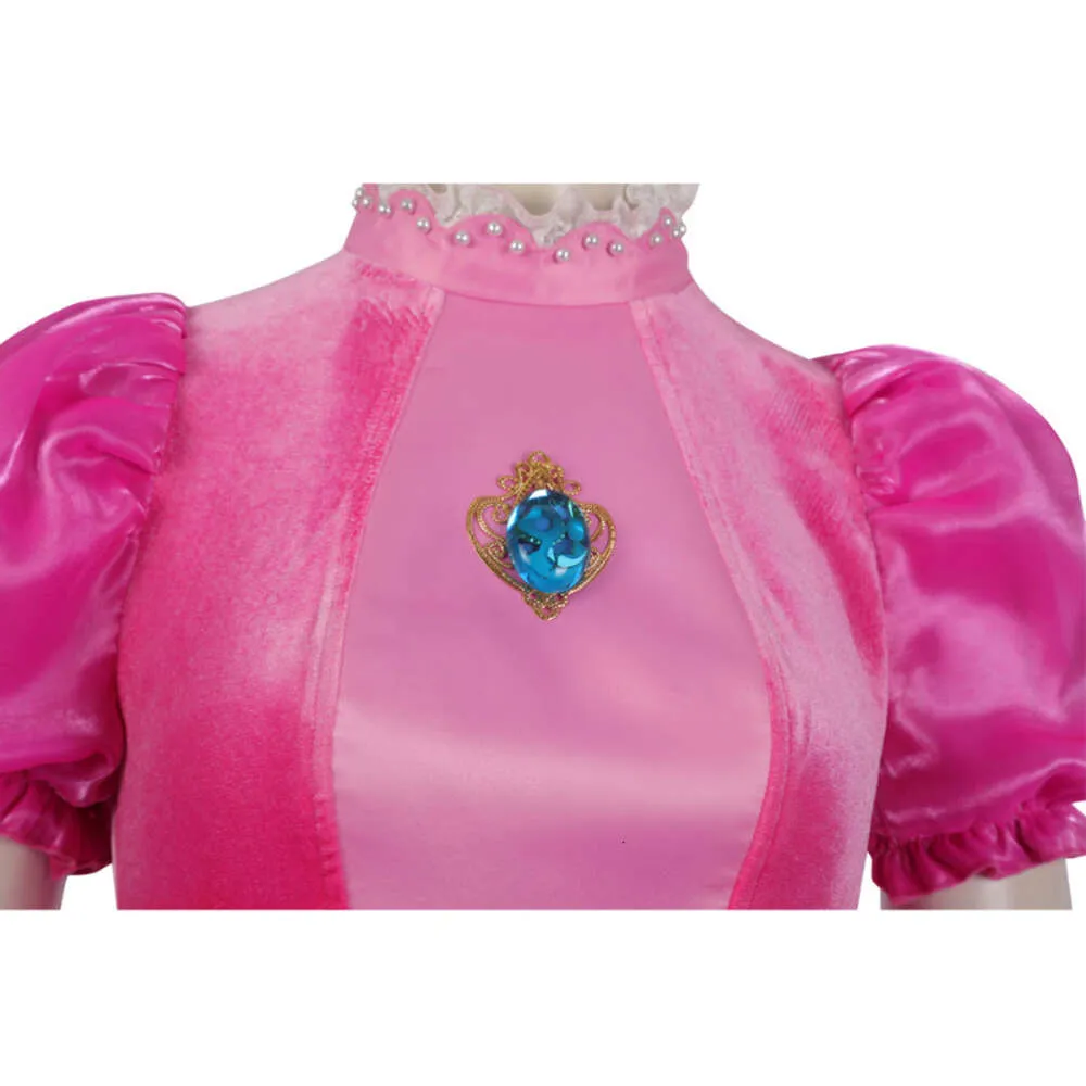 strapless open back dress Girls Enchanting Peach Inspired Costume Gown – Mia Belle Girls main image 0