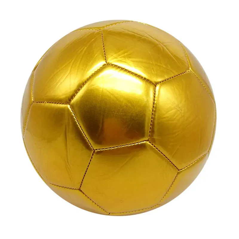Ballons de Football taille 5 entraînement doré pour école pelouse équipe Sport étudiant 231006
