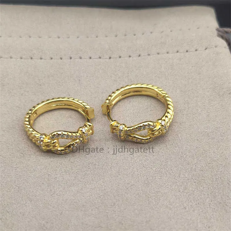 Ohrringe Modedesigner kostenloser Schmuck Hufeisen Damenohrring Versand Luxus Bijoux Wickelohrringe aus Edelstahl mit 18 Karat Gold überzogen