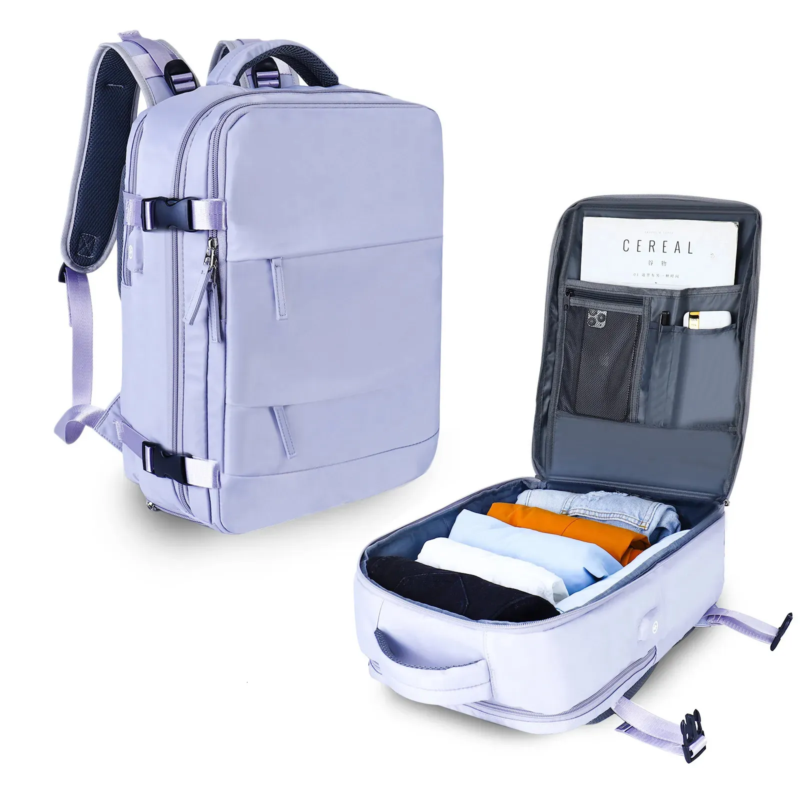 School Bag Travel Backpack Airplane Large Capacity MultiFunction Luggage Lightweight Waterproof Women's Casual Notebook Bagpacks 231005