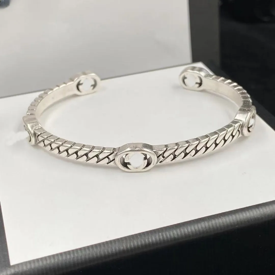 Pulsera atmosférica clásica, puños de acero de titanio, pulsera de diamantes, caja de regalo de joyería de amor