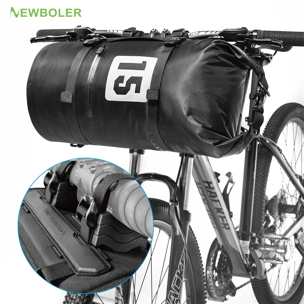 Packtaschen Boler Fahrrad-Vorderrohrtasche, 10 l/20 l, wasserdicht, für Fahrradlenker, Korbpackung, Radfahren, Vorderrahmen, Fahrradzubehör, 231005