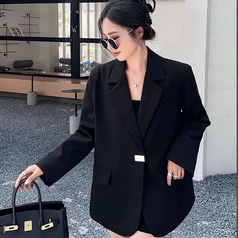 Save Big on Bulk Womens Suit Jackets Blazers Women's Suit Jackets Elegant  Black Blazer Suit Coats With Personalized Button Accents Stylish Spring 
