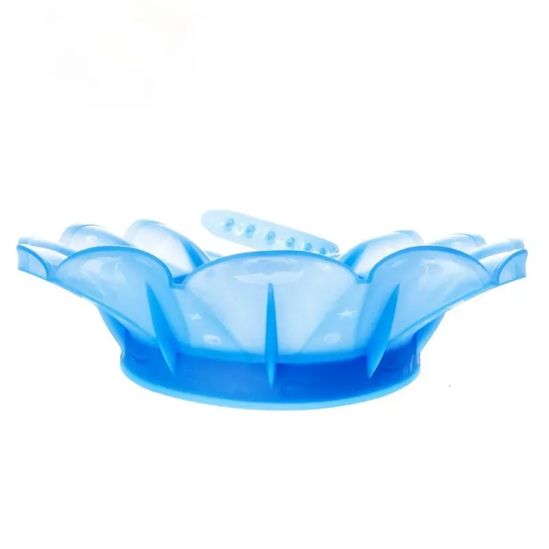 Bonnets de douche Bonnet de shampooing en silicone pour soins aux enfants pour bébés de plus de 9 mois Bonnet de douche pour bébé Coussin d'air Bonnet de shampooing mignon imperméable 231006