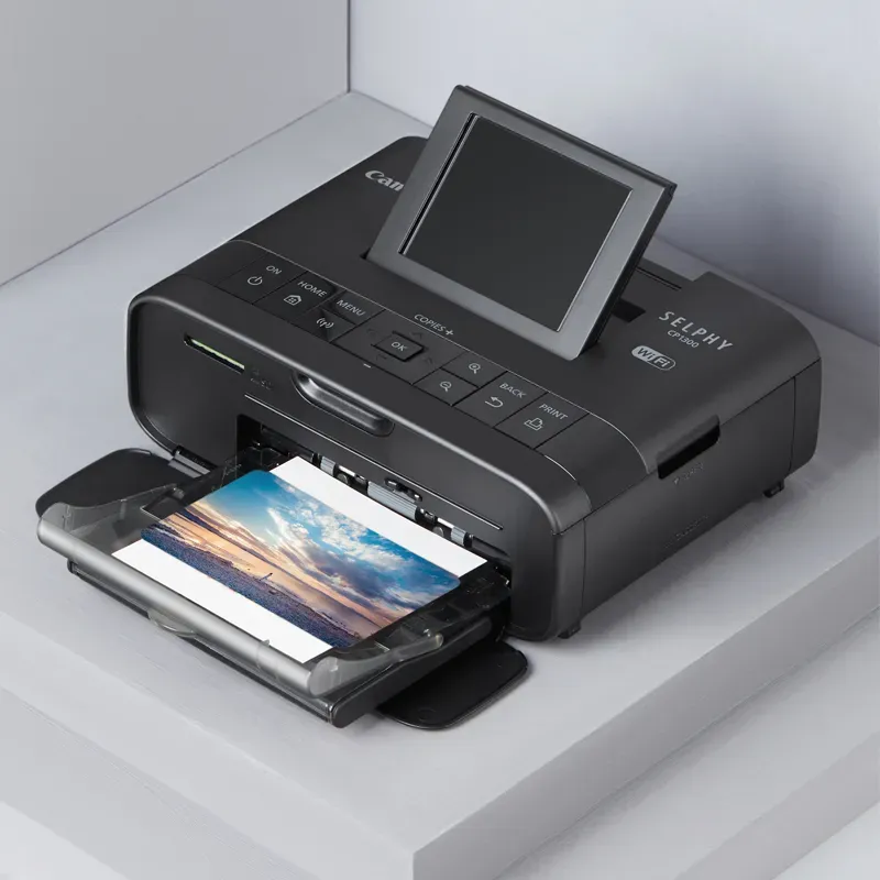 Canon Selphy CP1200 Wireless Compact Photo Printer, Black At Best Price