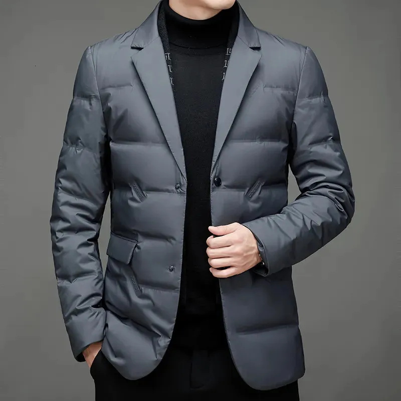 Casual Pocket Buttons White duck down Hooded Outerwear(Down content 86%~90%) Casual Pocket Buttons White duck down Hooded Outerwear(Down content 86%~90%)