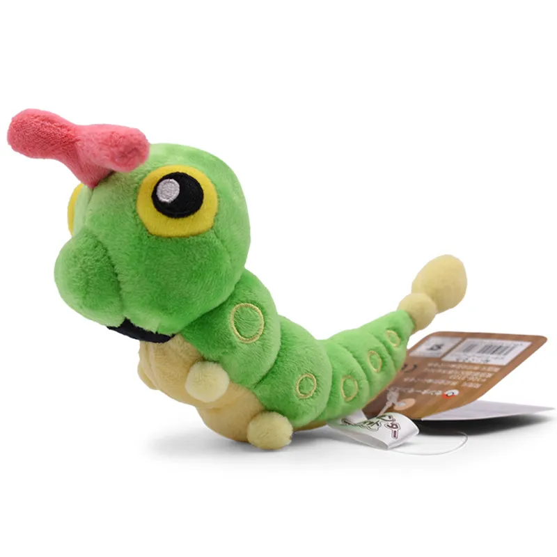 Wholesale Pocket series Green Caterpillar Big Butterfly plush toy Children's game Playmate Holiday gift Doll machine prizes