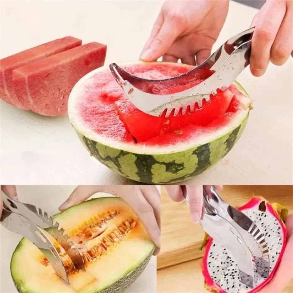 304 Edelstahl Werkzeuge Stahl Wassermelone Artefakt Schneiden Messer Messer Corer Obst Und Gemüse Werkzeug küche Zubehör Gadgets FY5335 1005