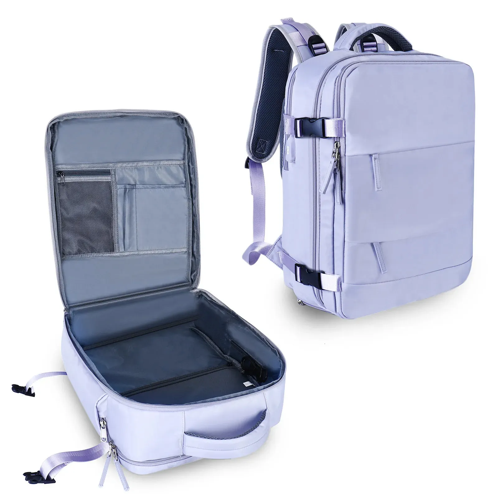 Mochila De Viaje Cabina Avión 40x20x30 Gran Capacidad Impermeable Partición  Húmeda Y Seca Maleta Mochila Para Computadora Portátil Para Mujeres Con Usb