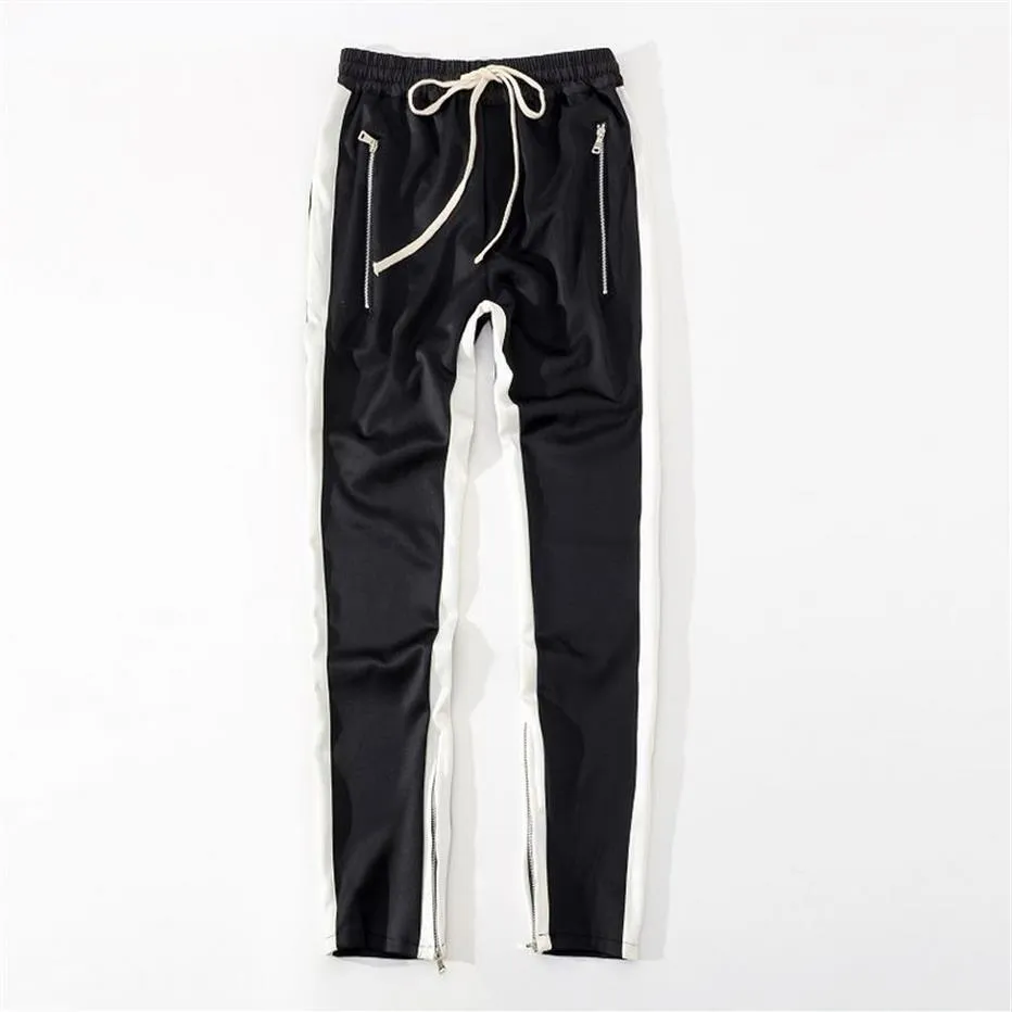 Nouveaux pantalons pour hommes cinquième Collection fermeture éclair latérale pantalon de survêtement décontracté hommes Hiphop pantalons de survêtement S-2XL 220Y