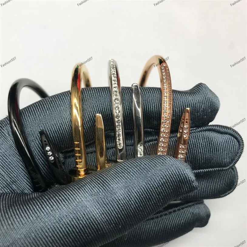 Moda bransoletka projektant luksusowy urok bransoletki łańcucha stali nierdzewnej łańcuch sprężyn sprężyn-ring-ring klas do mężczyzn dla mężczyzn button 255m