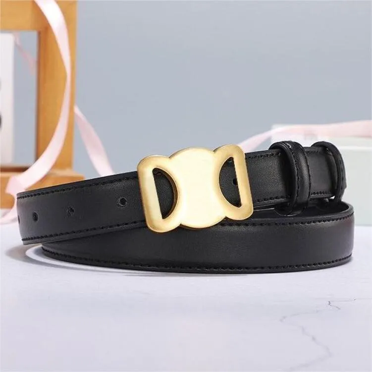 belts for women designer belt Smooth Buckle Belt Retro Design Thin Waist Belts for Men Womens Width 2.5CM Genuine Cowhide 3 Color Optional High Quality