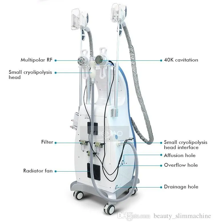 2017 HOTTEST salon Cavitation RF laser Cryolipolysis freeze fat slimming machine