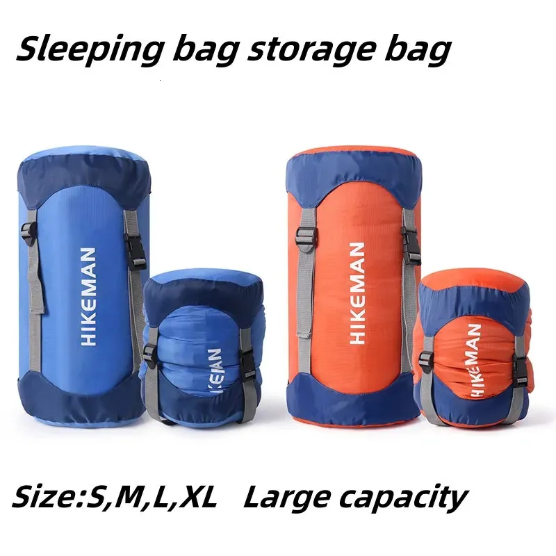 Schlafsäcke Tasche Kompression Lagerung Outdoor Camping Mehrzweck Wasserdicht Tragbare Ultraleicht 231006