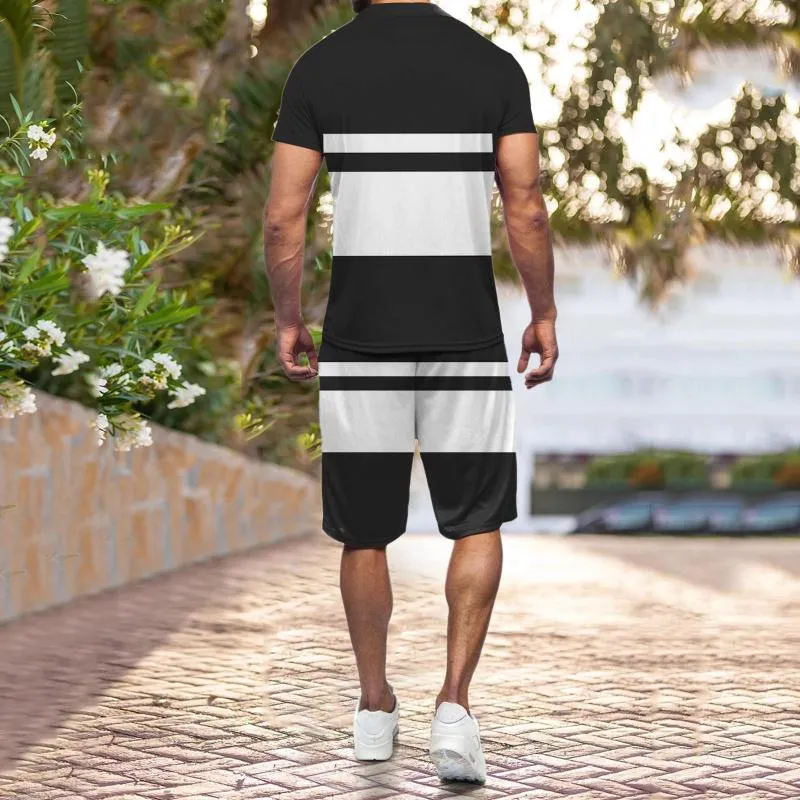 Heren trainingspakken Herenmode T-shirt met korte mouwen en shorts Set Zomer 2-delige outfit