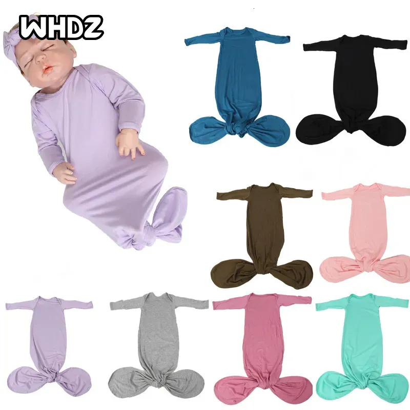 Sacs de couchage Wallaby enfants grande robe de bébé nouée dormeur en bambou super doux pour bébé fille et garçon 231005