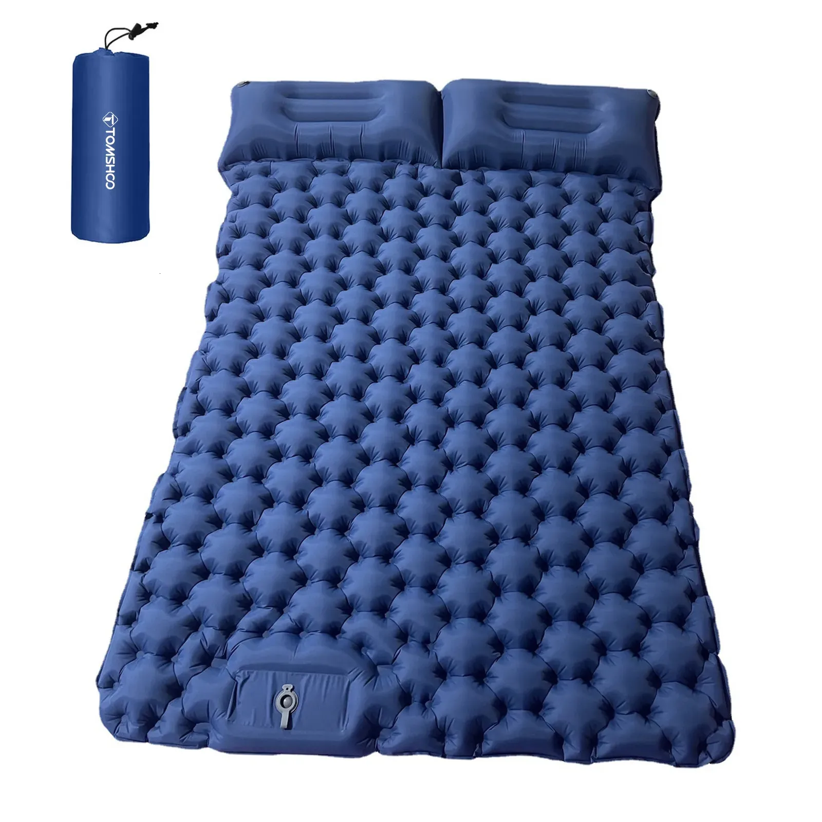 Tomshoo Double Inflatable Sleeping Pad Waterproof Camping Mattress With Air Pillow Portable Outdoor Backpacking Sleeping Mat For Camping Hiking Travel From Keng05 24.42 DHgate.Com