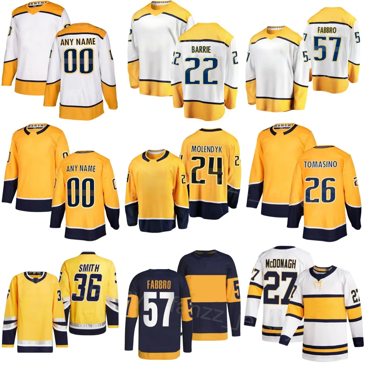 Heren Dames Kinderen Hockey 3 Jeremy Lauzon Jersey 22 Tyson Barrie 57 Dante Fabbro 24 Tanner Molendyk Mathew Wood 27 Ryan McDonagh 26 Philip Tomasino Smith Winterklassieker