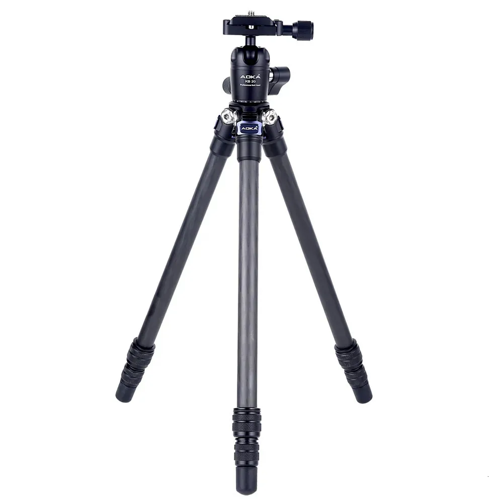 Tripods AOKA CMP163CL 578g Max Loading 25kgs Professional Fashional Outdoor Travel Lightweight Mini Carbon Fiber Tripod for Camera 231006