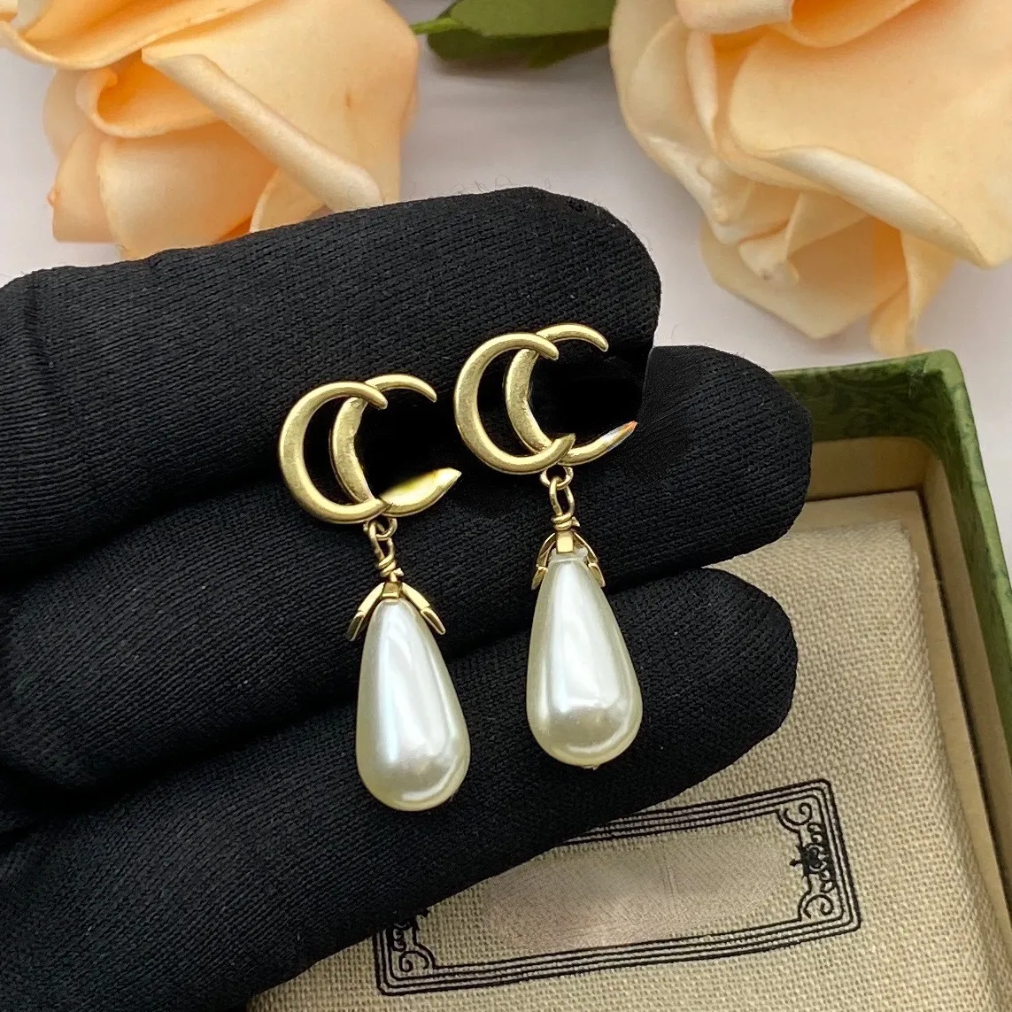 Orecchini di design in argento 925 di lusso con lettere, gioielli da donna, vari orecchini vintage con diamanti placcati 18 carati, regali di nozze di San Valentino