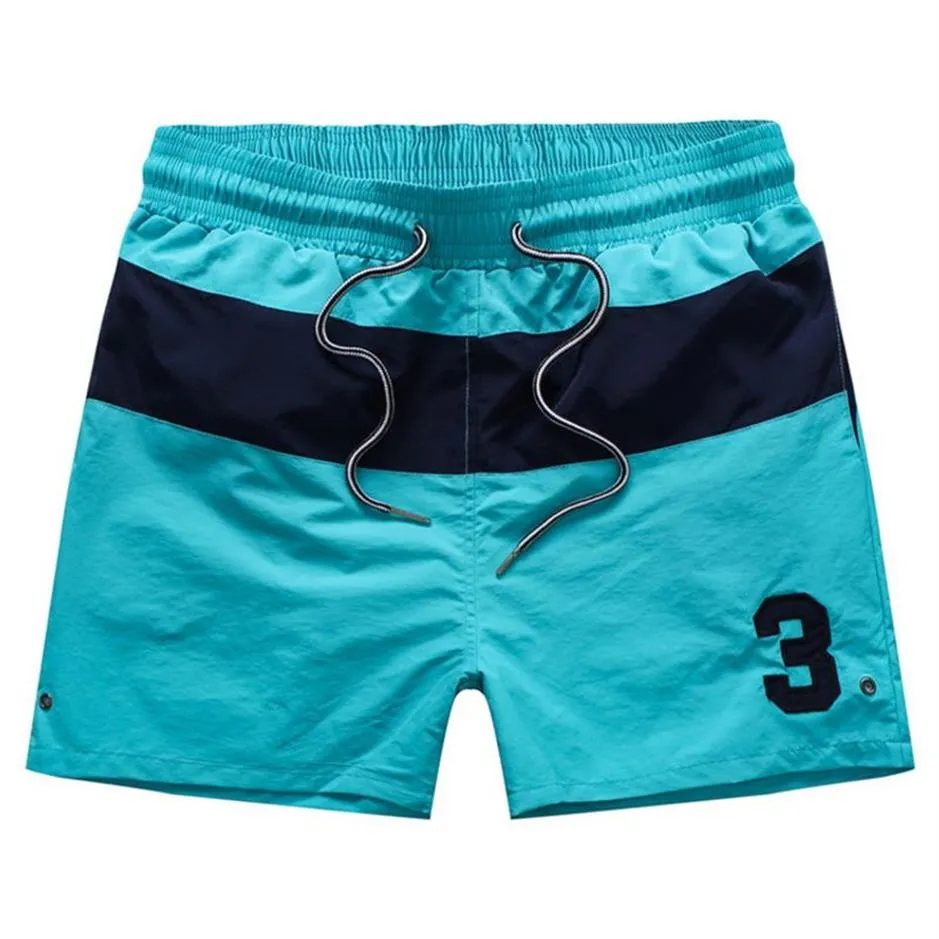 Verão roupa de banho calças de praia dos homens shorts de surf preto pequeno cavalo troncos de natação esporte shorts de bain homme M-2XL176F