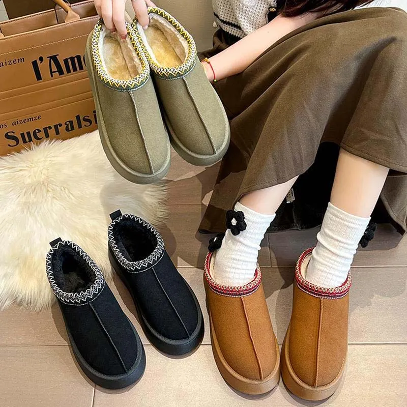 Tazz Tasman Slippers Australia Designer Snow Boot Platform Thick Bottom Shoe Booties Mini Winter UG Boot