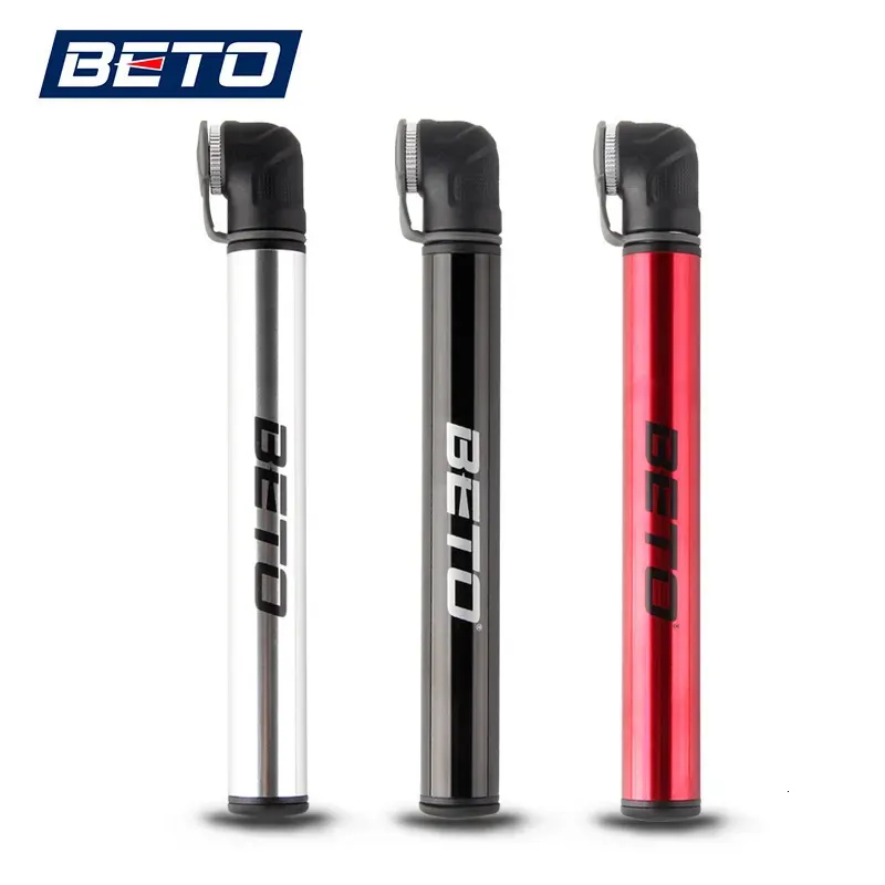 Cykelpumpar beto cykelpumpar Presta Adapter Mini Handpump för cykel 120 PSI Väg cykelpump Luftuppblåsningscykel Bicycle Pump Tire 231005