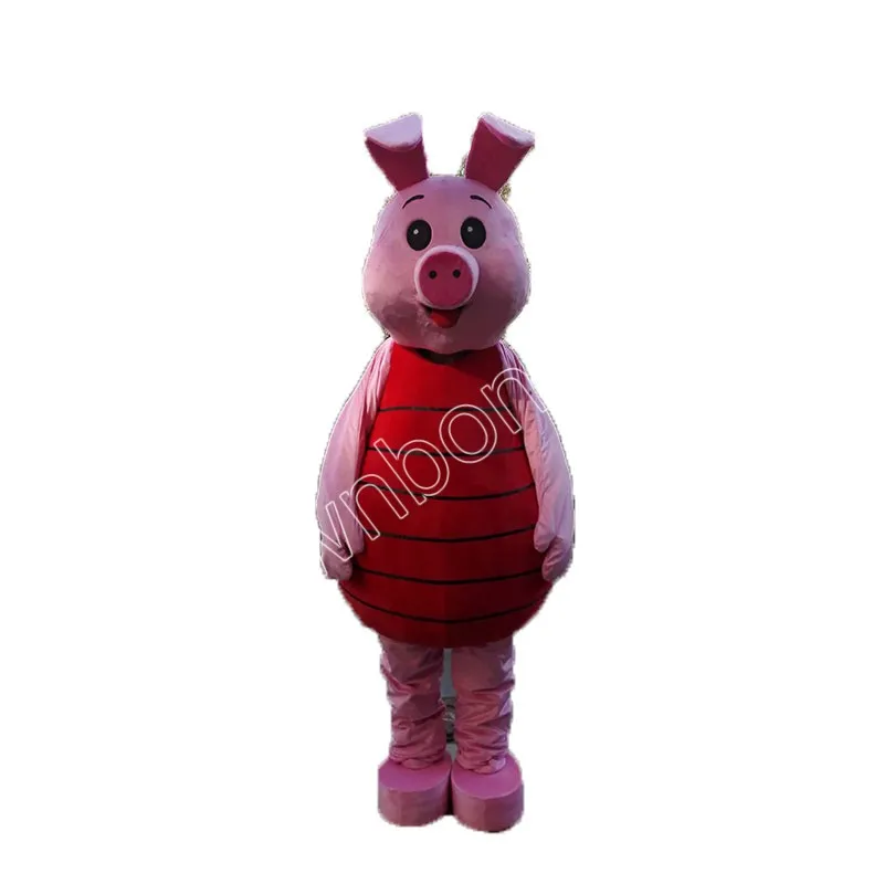 2024 trajes de mascote de porco rosa