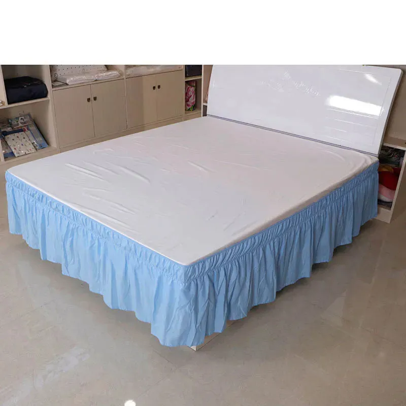 Bed Skirt el Queen Size Bed Skirt White Shirt Without Surface Elastic Band Single King Easy On Off skirt Dust Ruffle 231007