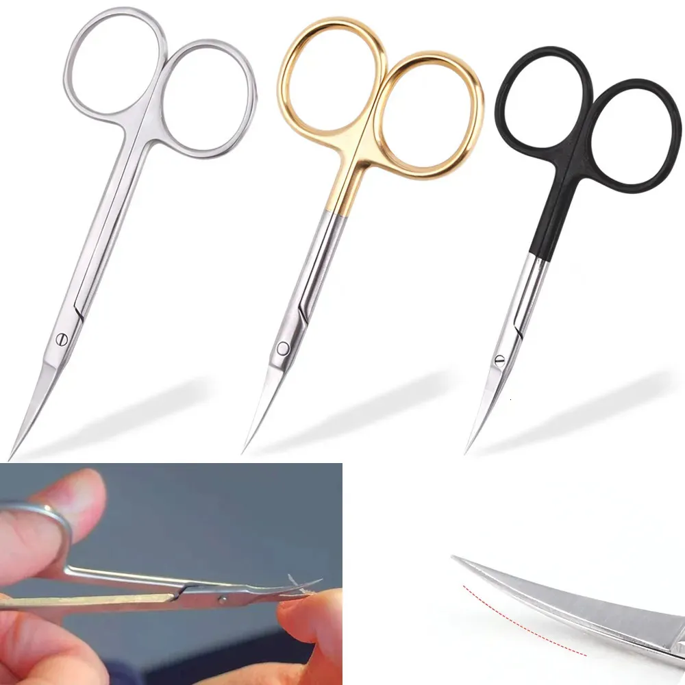 Cuticle Scissors Manicure Scissors Cuticle Clipper Russian Pedicure Scissors Curved Tip Stainless Steel Cuticle Cut Nail Dead Skin Remover Clippe 231007