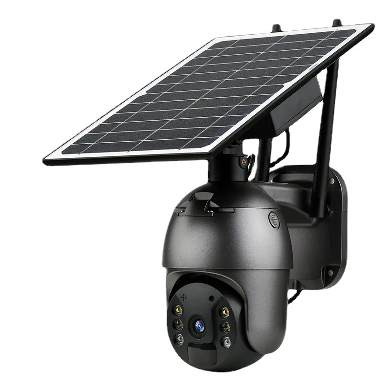 3MP/5MP 4G SIM -kortplats 360 8W Solar Camera PTZ Outdoor PIR Detection Night Vision CCTV Batteridriven säkerhet WiFi IP -kamera