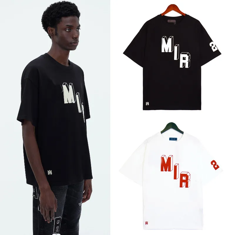 Herren T-Shirts Neue Männer T-Shirt Mode Brief Ami Print T-Shirt Frauen Designer Streetwear T-Shirt a Miris Sommer Kurzarm Hip Hop Größe S-XL Am2173s