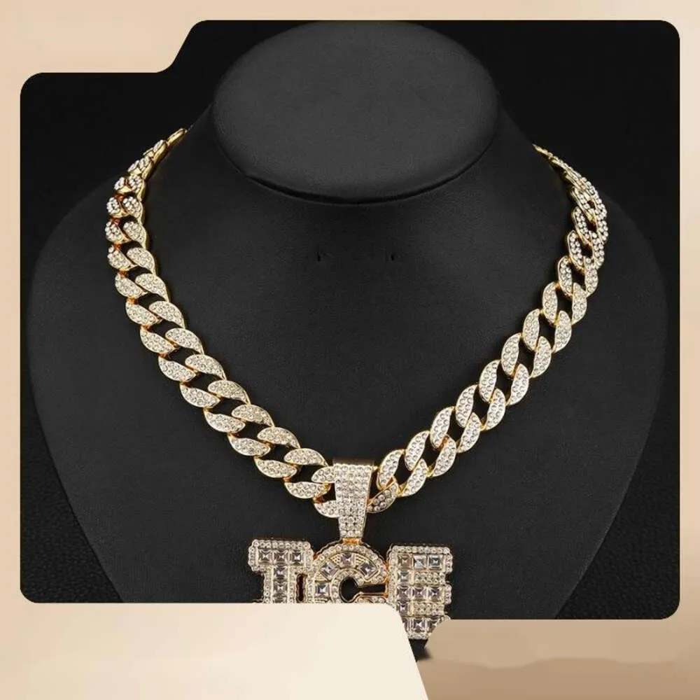 Designer Sieraden Hip Hop Ijsglas Diamanten Ketting Engels Alfabet Volledige Hanger Persoonlijkheid Heren Accessoires Luxe Sieraden