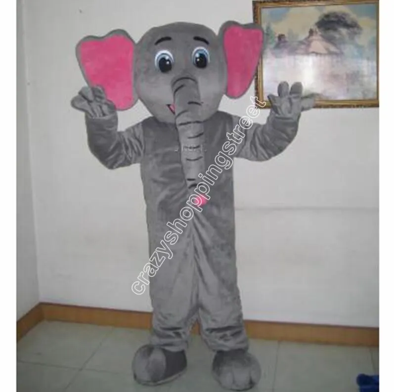 grey elephant Mascot Costume Top quality Cartoon Character Outfits Christmas Carnival Dress Suits Adults Size Birthday Party Outdoor Outfit
