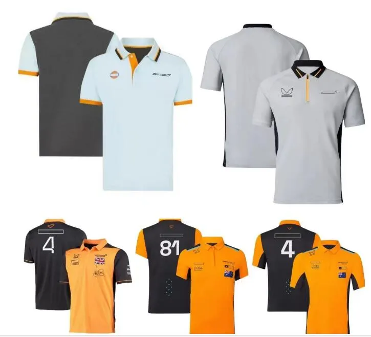 F1 Racing Polo Shirt Men's Summer Short Sleeve Shirt Same Style Customised