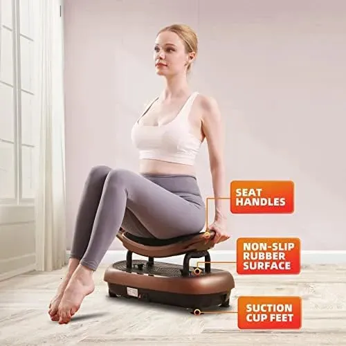 Máquina De Ejercicios De Placa De Vibración Para Entrenamiento De Cuerpo Entero Plataforma De Fitness Bajo Ruido Con Plataforma De Vibracion De