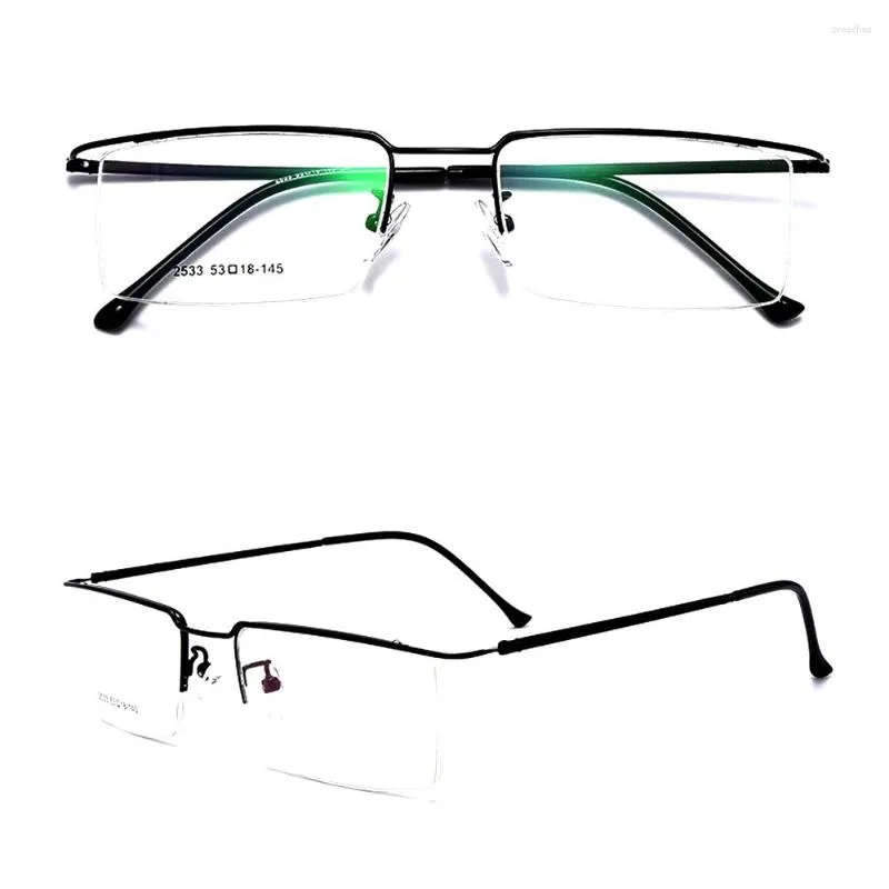 Sunglasses Business Men's Thin-leg Metal Casual TR90 Reading Glasses Luxury Optical Eyeglasses 1 1.5 2 2.5 3 3.5 4