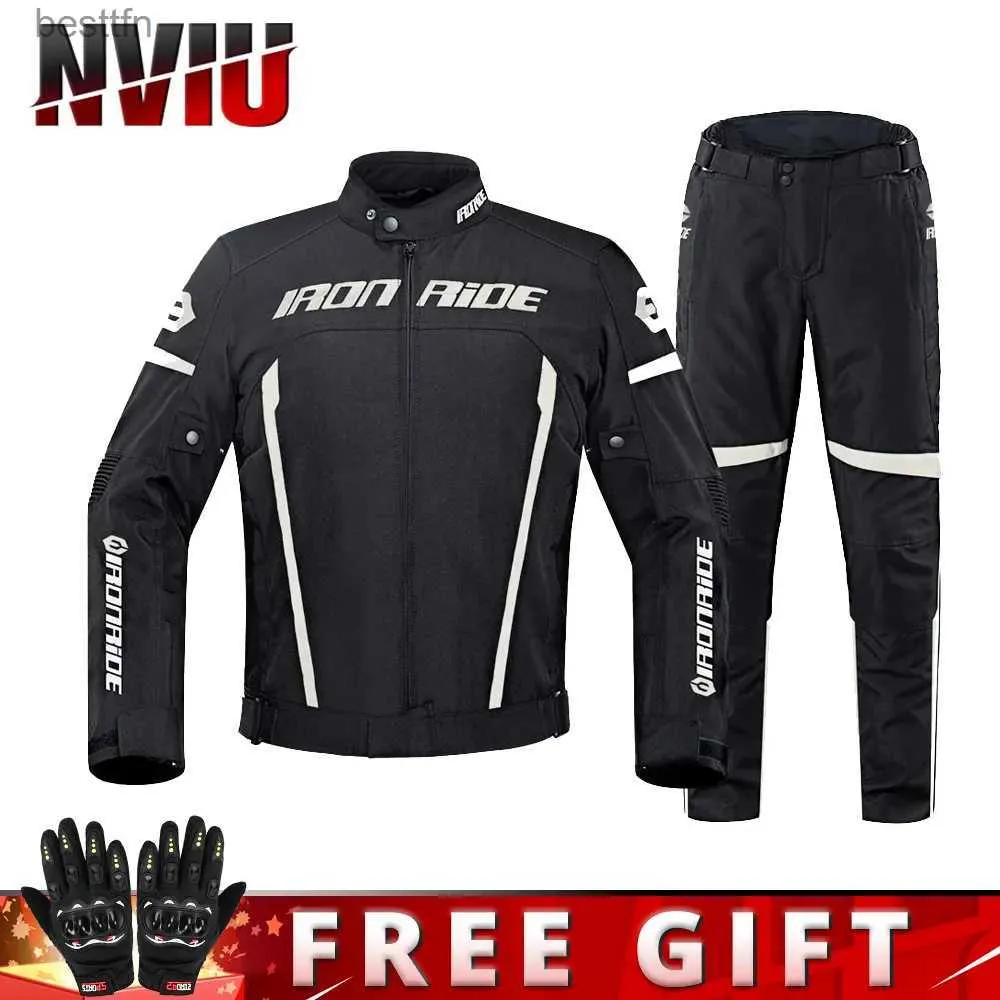 Overige kleding HEROBIKER Motorjas Heren Motorracen Motocrosskleding Moto beschermende uitrusting anti-val racepak motorcrossL231007