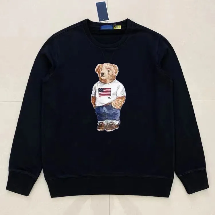 Marque Little Bear Sweats à capuche pour hommes Laurens RL Designer Sweats à capuche pour hommes Sweat-shirts Bear Polo Ralphs Pull en peluche Cartoon Veste Ralphs à manches longues QJOC 5GB