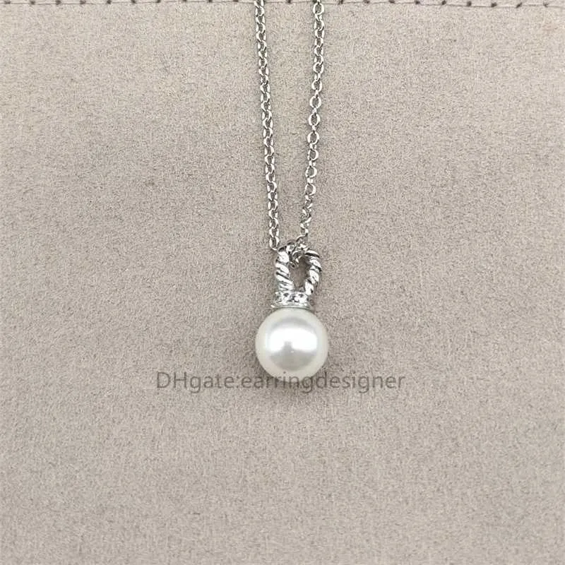 Collier plaqué argent pour femmes, bijoux classiques, cadeau de créateur, perle de luxe, or 18 carats, MJ5A